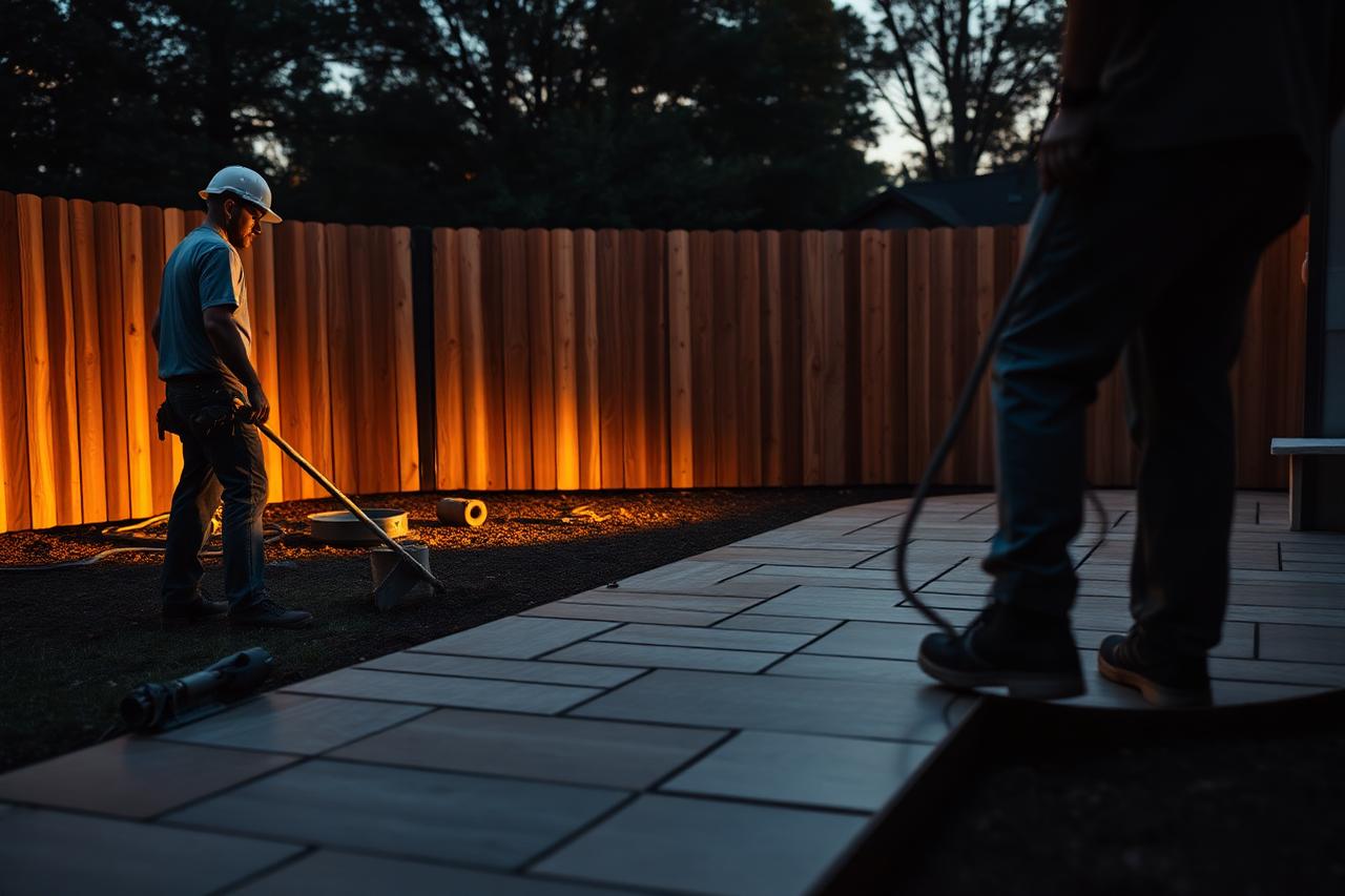 Black Cedar Construction crew at work